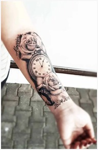 Clock On Forearm